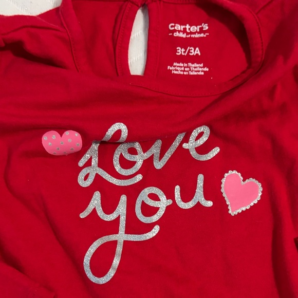 🛍️BOGO🛍️Matching Carter's Love You Top and Heart Leggings - Picture 3 of 3